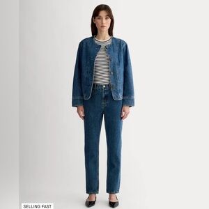 Everlane the 90s cheeky Jean in deep atlantic size 25